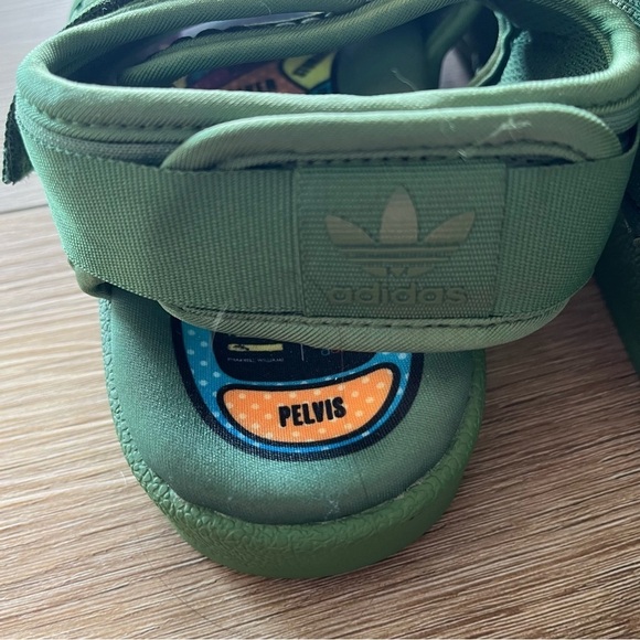Adidas Size 5 Pharrell x Adilette 2.0 Sandal Hu Human Race Green main image 7